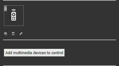 How to add a multimedia device inside the Remote control component in EVE Manager