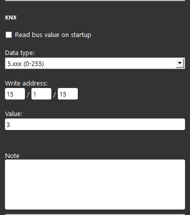Come configurare il componente Scenario con il protocollo KNX all'interno del software di configurazione domotica EVE Manager